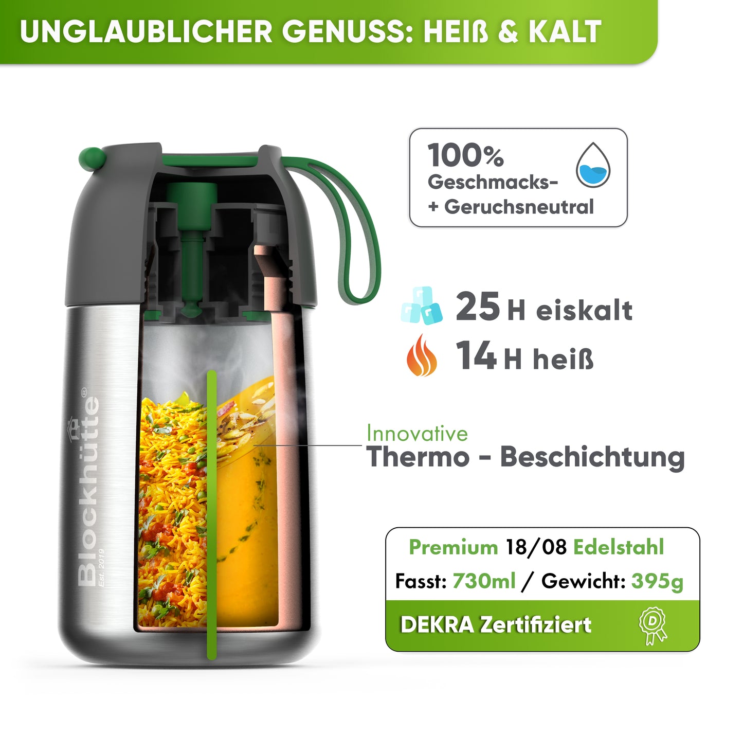 Premium Edelstahl Thermobehaelter mit Goeffel personalisiert