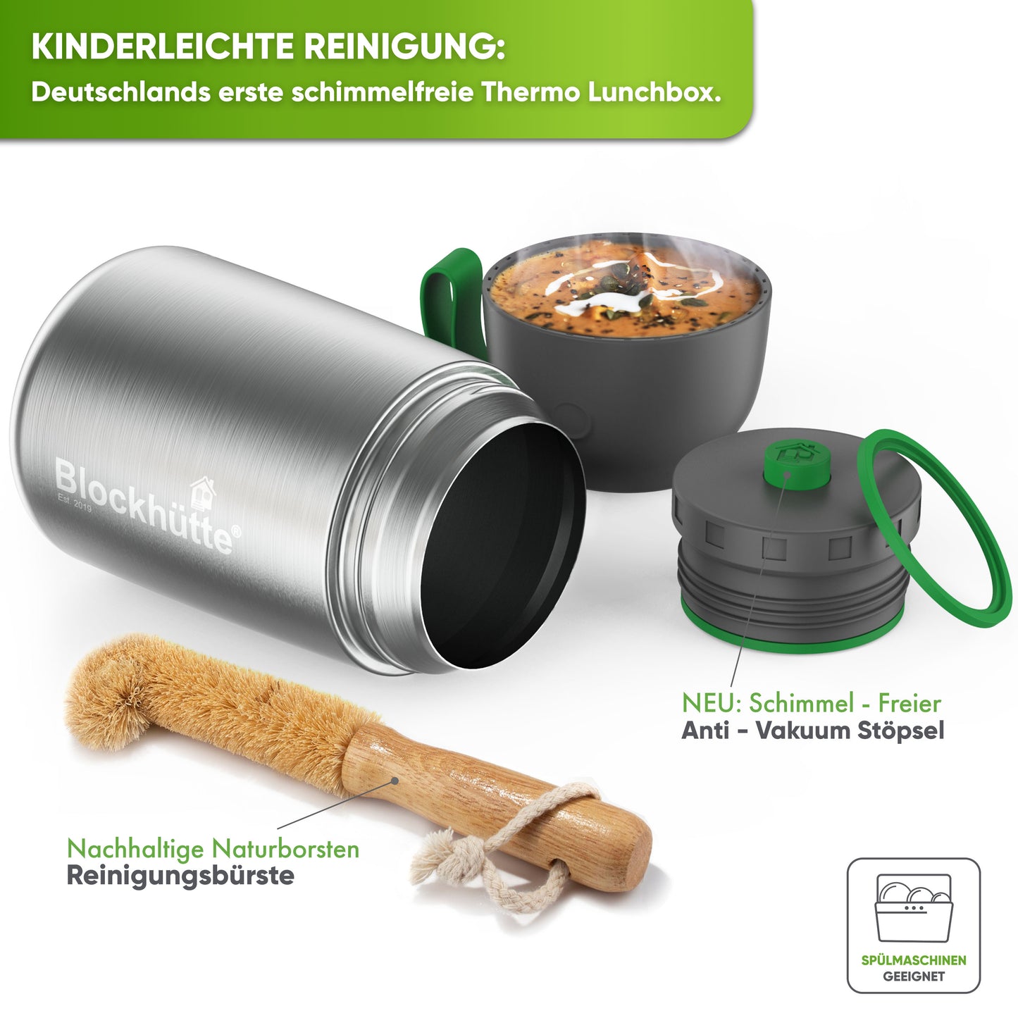 Premium Edelstahl Thermobehaelter mit Goeffel personalisiert