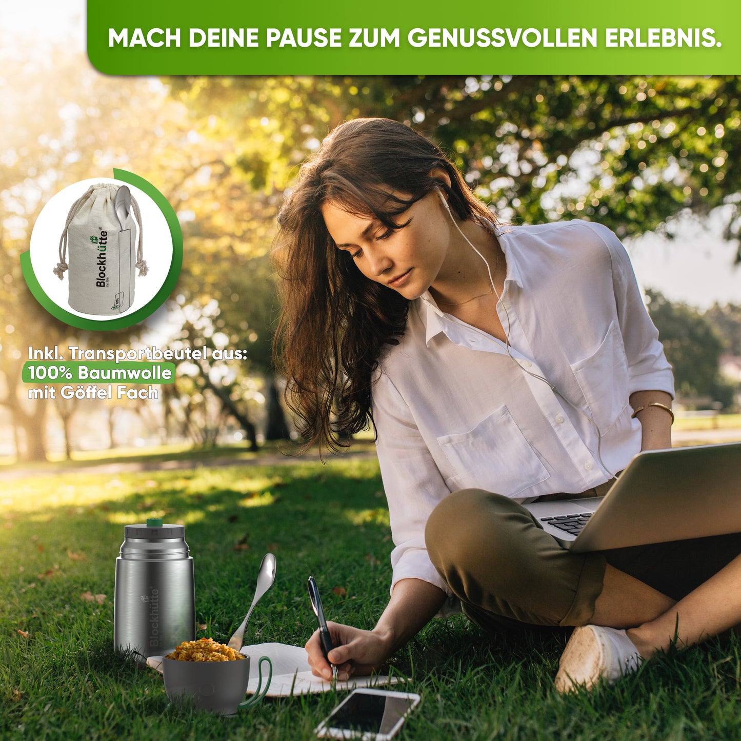 Premium Edelstahl Thermobehaelter mit Goeffel personalisiert